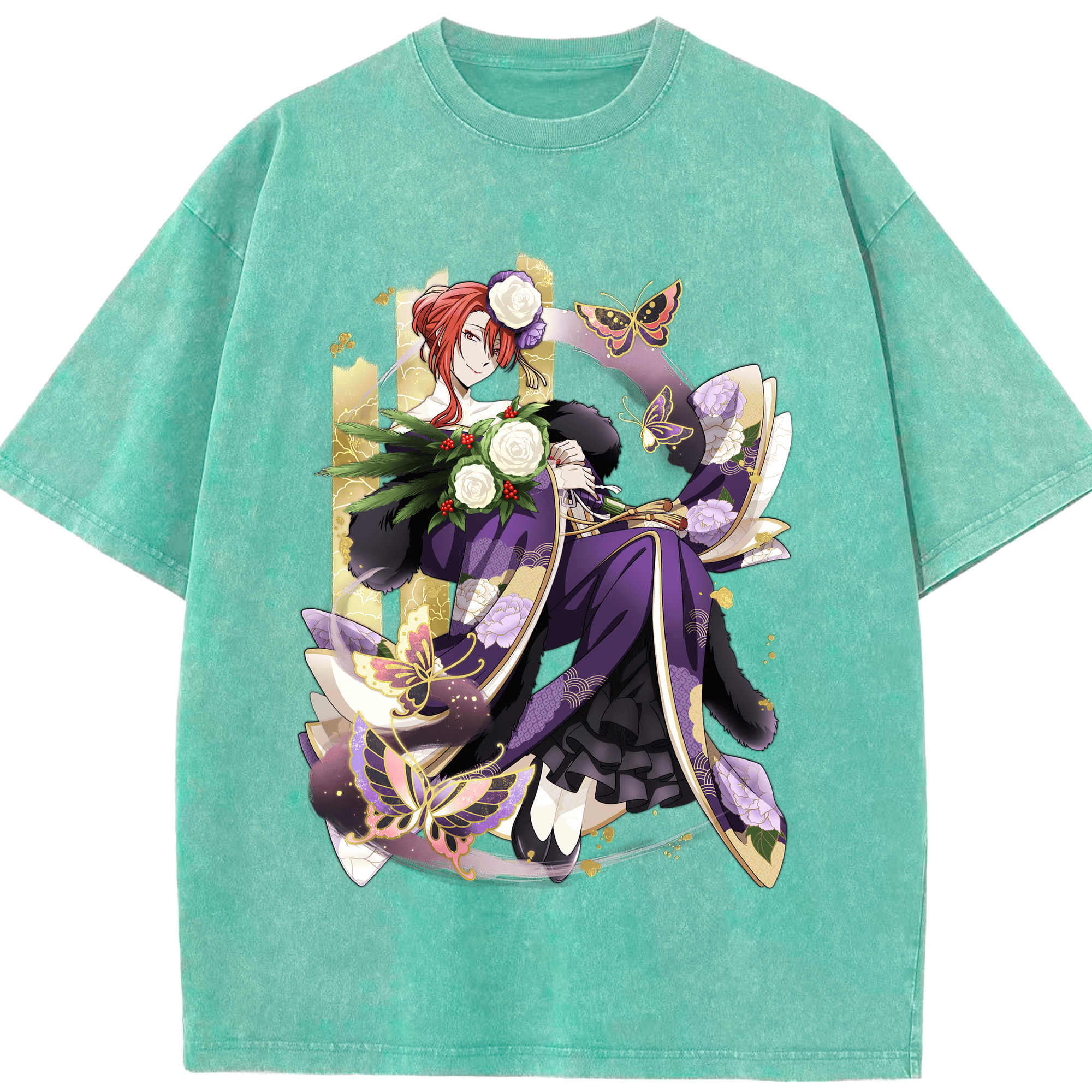 （画像用） 文豪ストレイドッグス Bungo Stray Dogs 綿100% ヴィンテージ風 半袖Tシャツ（フロントプリント）
